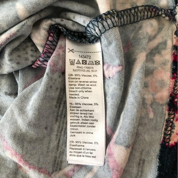 Monsoon Floral Print 1/2 Sleeve Dress Size 10 - Picture 12 of 15